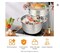 Cooking Steamer with 4 Tiers, 11-Inch Stainless Steel Steamer Pot with Tempered Glass Lid, Handles on Both Sides, 2 Steaming Septa Included, Dishwasher Safe, Ideal for Vegetable, Food, and Kitchen